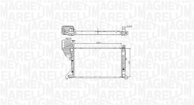 Radiator, engine cooling MAGNETI MARELLI 350213177400