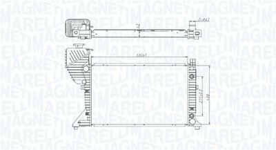 Radiator, engine cooling MAGNETI MARELLI 350213177500