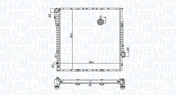 MAGNETI MARELLI 350213177700 Radiator, engine cooling