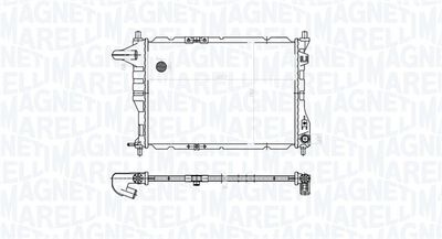 Radiator, engine cooling MAGNETI MARELLI 350213177900