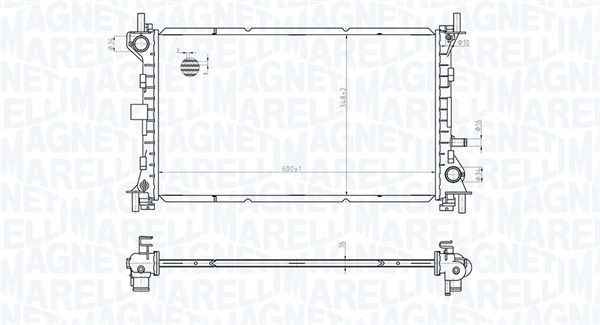 MAGNETI MARELLI 350213178100 Radiator, engine cooling