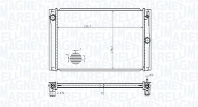 Radiator, engine cooling MAGNETI MARELLI 350213178600