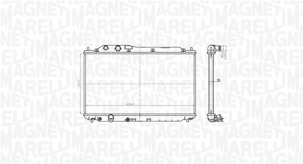 MAGNETI MARELLI 350213178700 Radiator, engine cooling