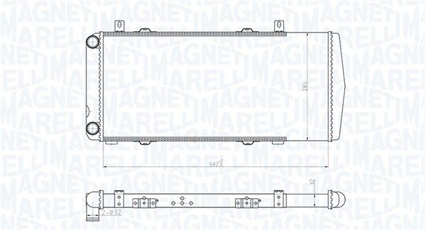 MAGNETI MARELLI 350213180100 Radiator, engine cooling