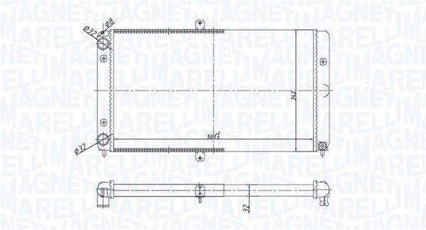 MAGNETI MARELLI 350213180700 Radiator, engine cooling