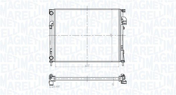 MAGNETI MARELLI 350213181600 Radiator, engine cooling