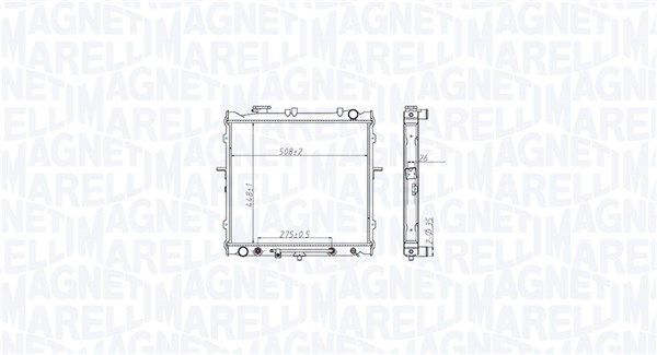 MAGNETI MARELLI 350213181700 Radiator, engine cooling
