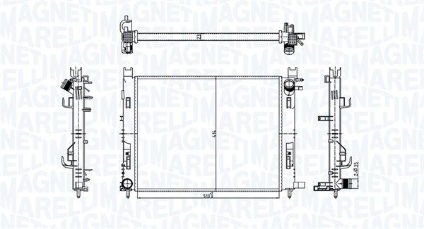 MAGNETI MARELLI 350213182100 Radiator, engine cooling
