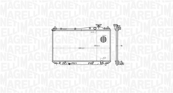 MAGNETI MARELLI 350213182700 Radiator, engine cooling