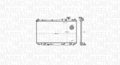 Radiator, engine cooling MAGNETI MARELLI 350213182700