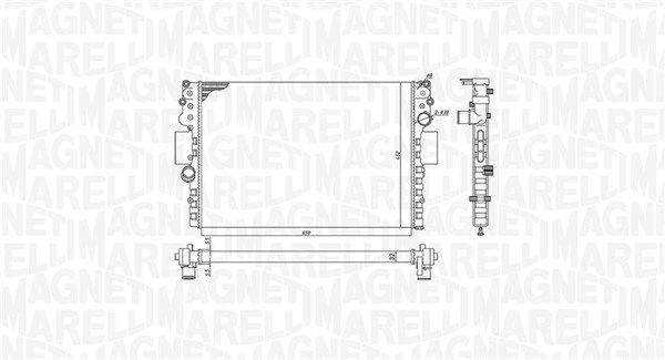 MAGNETI MARELLI 350213183800 Radiator, engine cooling
