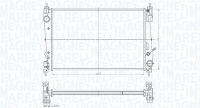 Radiator, engine cooling MAGNETI MARELLI 350213184300