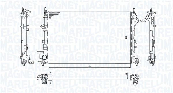 MAGNETI MARELLI 350213185700 Radiator, engine cooling