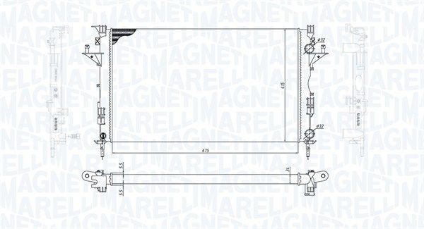 MAGNETI MARELLI 350213185800 Radiator, engine cooling