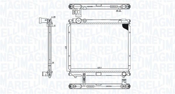 MAGNETI MARELLI 350213185900 Radiator, engine cooling