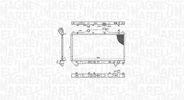MAGNETI MARELLI 350213186200 Radiator, engine cooling