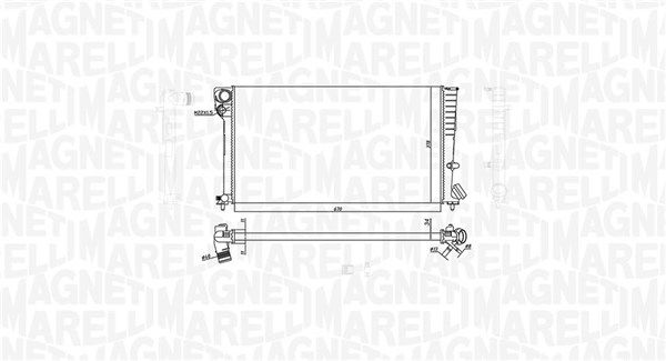 MAGNETI MARELLI 350213186500 Radiator, engine cooling