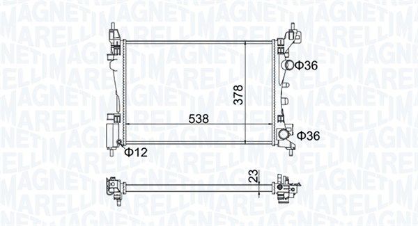 MAGNETI MARELLI 350213186700 Radiator, engine cooling