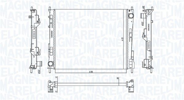 MAGNETI MARELLI 350213186800 Radiator, engine cooling