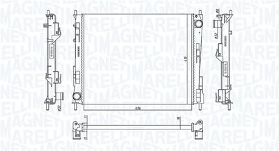 Radiator, engine cooling MAGNETI MARELLI 350213186800