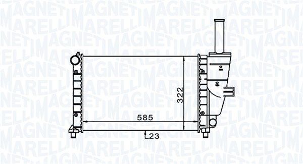 MAGNETI MARELLI 350213187100 Radiator, engine cooling