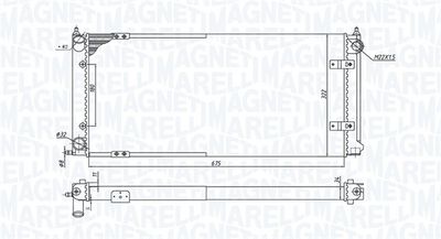 Radiator, engine cooling MAGNETI MARELLI 350213188300