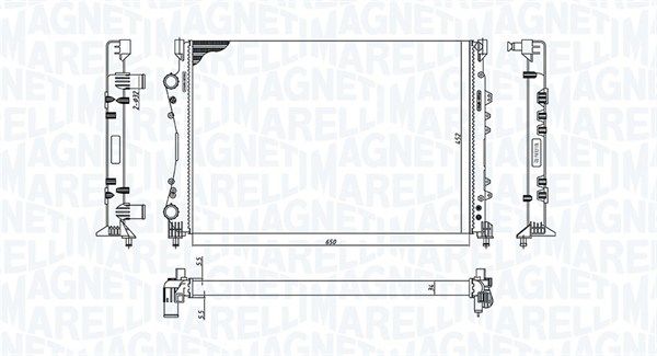 MAGNETI MARELLI 350213188600 Radiator, engine cooling