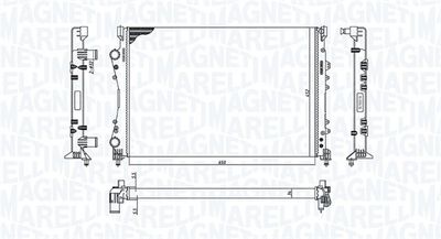 Radiator, engine cooling MAGNETI MARELLI 350213188600
