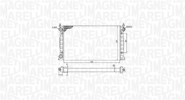 MAGNETI MARELLI 350213189600 Radiator, engine cooling