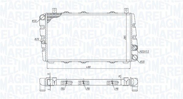 MAGNETI MARELLI 350213189700 Radiator, engine cooling