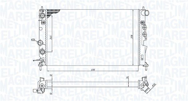 MAGNETI MARELLI 350213190300 Radiator, engine cooling