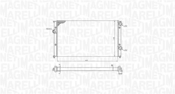 MAGNETI MARELLI 350213191200 Radiator, engine cooling