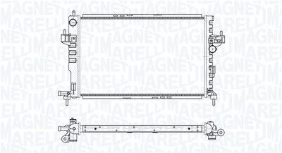 Radiator, engine cooling MAGNETI MARELLI 350213191500