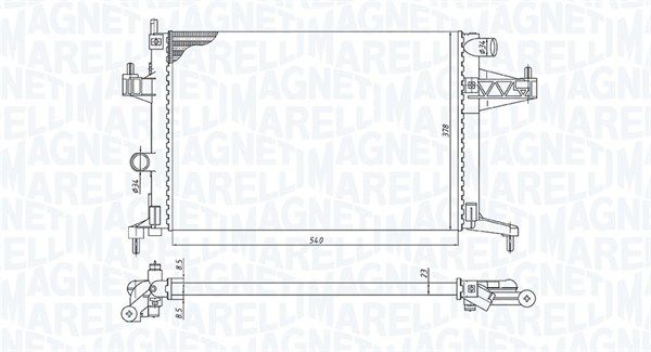 MAGNETI MARELLI 350213191600 Radiator, engine cooling