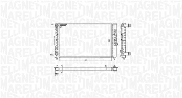 MAGNETI MARELLI 350213191700 Radiator, engine cooling