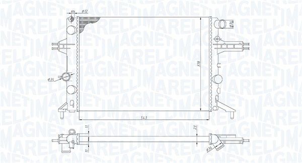 MAGNETI MARELLI 350213192400 Radiator, engine cooling