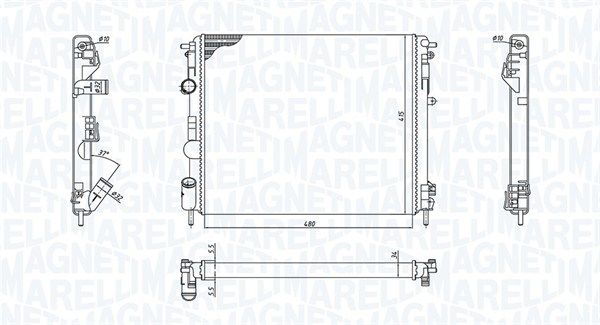 MAGNETI MARELLI 350213192600 Radiator, engine cooling