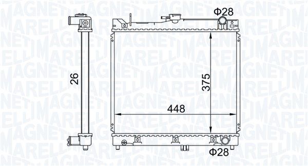 MAGNETI MARELLI 350213192700 Radiator, engine cooling