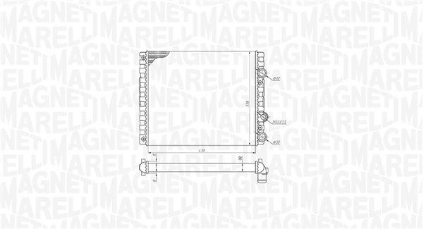 MAGNETI MARELLI 350213192900 Radiator, engine cooling