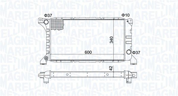 MAGNETI MARELLI 350213193500 Radiator, engine cooling