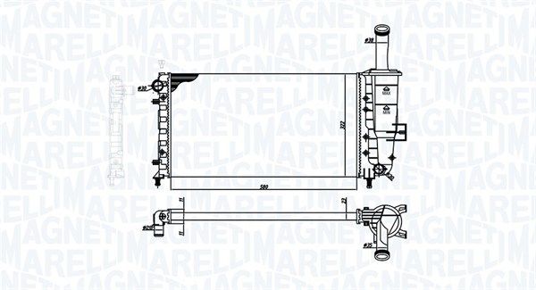 MAGNETI MARELLI 350213193900 Radiator, engine cooling