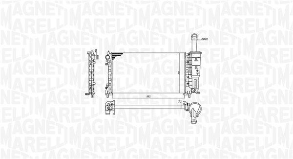 MAGNETI MARELLI 350213194200 Radiator, engine cooling