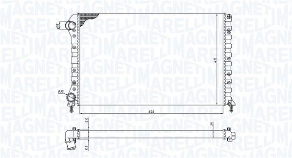 MAGNETI MARELLI 350213194400 Radiator, engine cooling