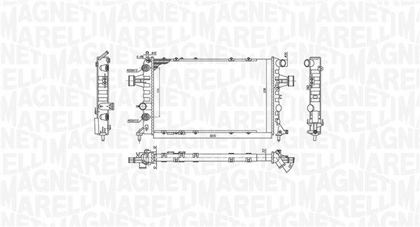 MAGNETI MARELLI 350213194600 Radiator, engine cooling