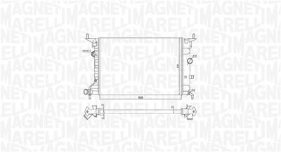 Radiator, engine cooling MAGNETI MARELLI 350213194800