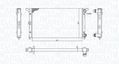 Radiator, engine cooling MAGNETI MARELLI 350213194900
