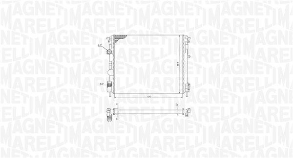 MAGNETI MARELLI 350213195200 Radiator, engine cooling