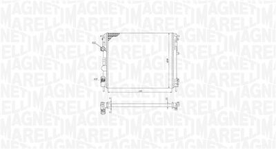 Radiator, engine cooling MAGNETI MARELLI 350213195200