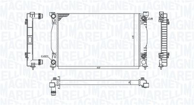 Radiator, engine cooling MAGNETI MARELLI 350213196600