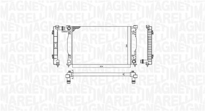 Radiator, engine cooling MAGNETI MARELLI 350213196700
